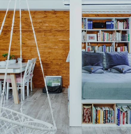 ściana w stylu vintage