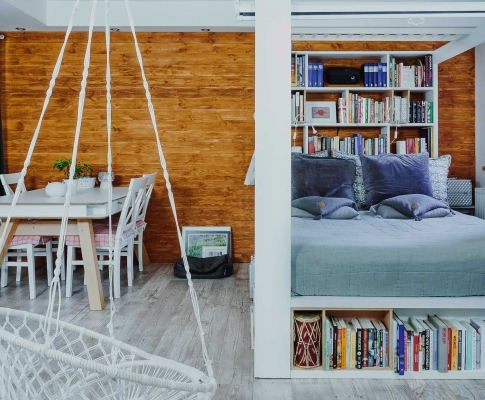 ściana w stylu vintage